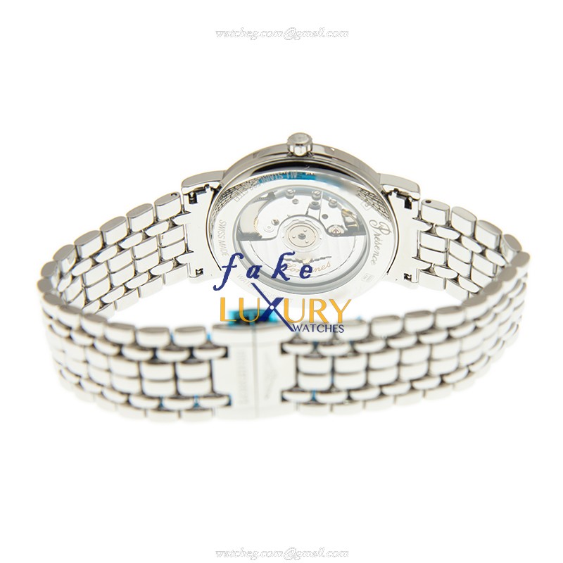Longines L4.921.4.11.6 PRESENCE Replica Watch Automatic White Dial Stainless Steel Bracelet - Image 4