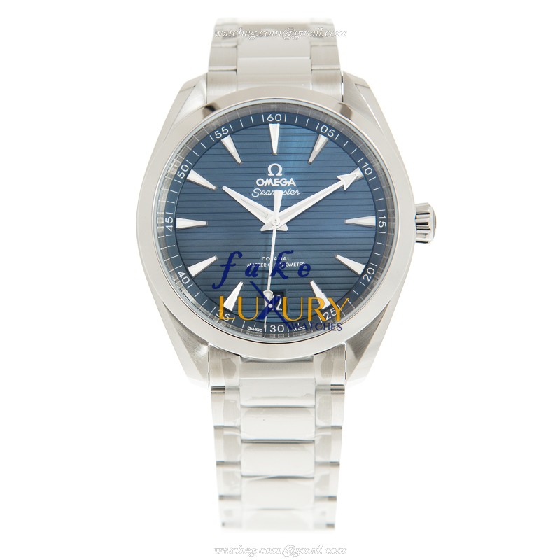 Omega SEAMASTER Automatic Replica Watch, 220.10.41.21.03.004, Stainless Steel Case, Blue Dial - Image 2