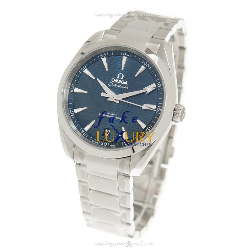 Omega SEAMASTER Automatic Replica Watch, 220.10.41.21.03.004, Stainless Steel Case, Blue Dial - Image 3
