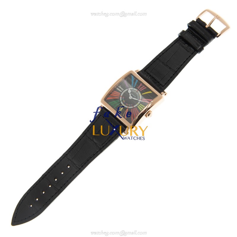 6002 M QZ COL DRM R 5N-BK - Franck Muller Master Square Replica Watch - Quartz - Rose Gold - Image 2