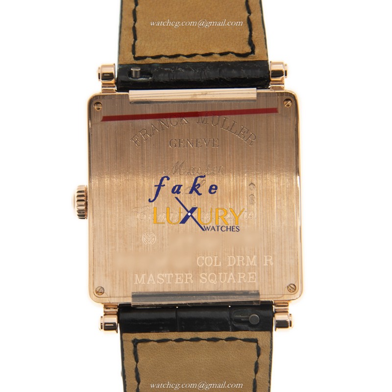 6002 M QZ COL DRM R 5N-BK - Franck Muller Master Square Replica Watch - Quartz - Rose Gold - Image 3