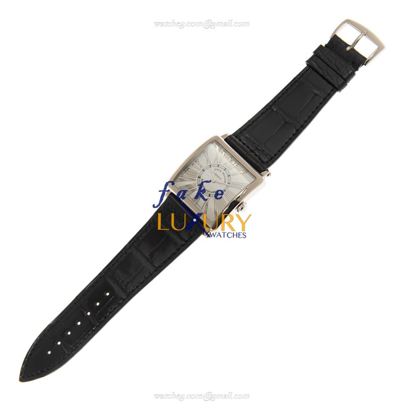 Franck Muller 6002 M QZ REL R OG Master Square Replica Watch, Quartz, Silver Dial, 18kt White Gold - Image 2