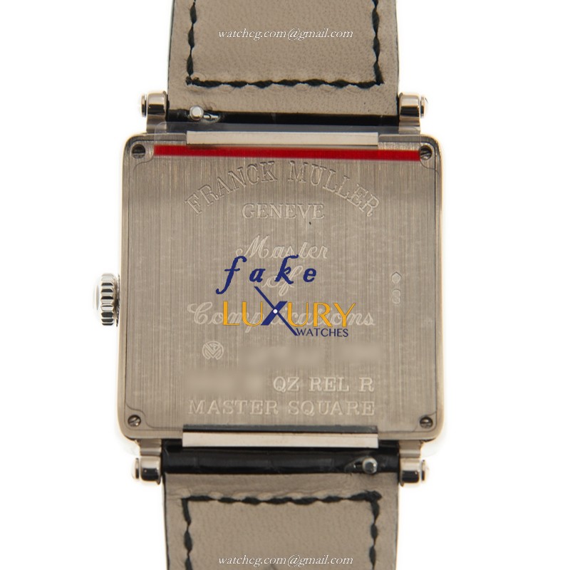 Franck Muller 6002 M QZ REL R OG Master Square Replica Watch, Quartz, Silver Dial, 18kt White Gold - Image 3