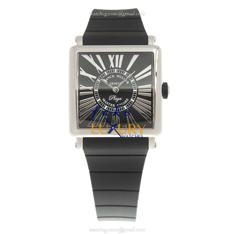 Franck Muller 6002 M QZ REL R PLY AC-BK Replica Watch, Quartz, Black Dial, Steel Case, Rubber Strap - Image 2