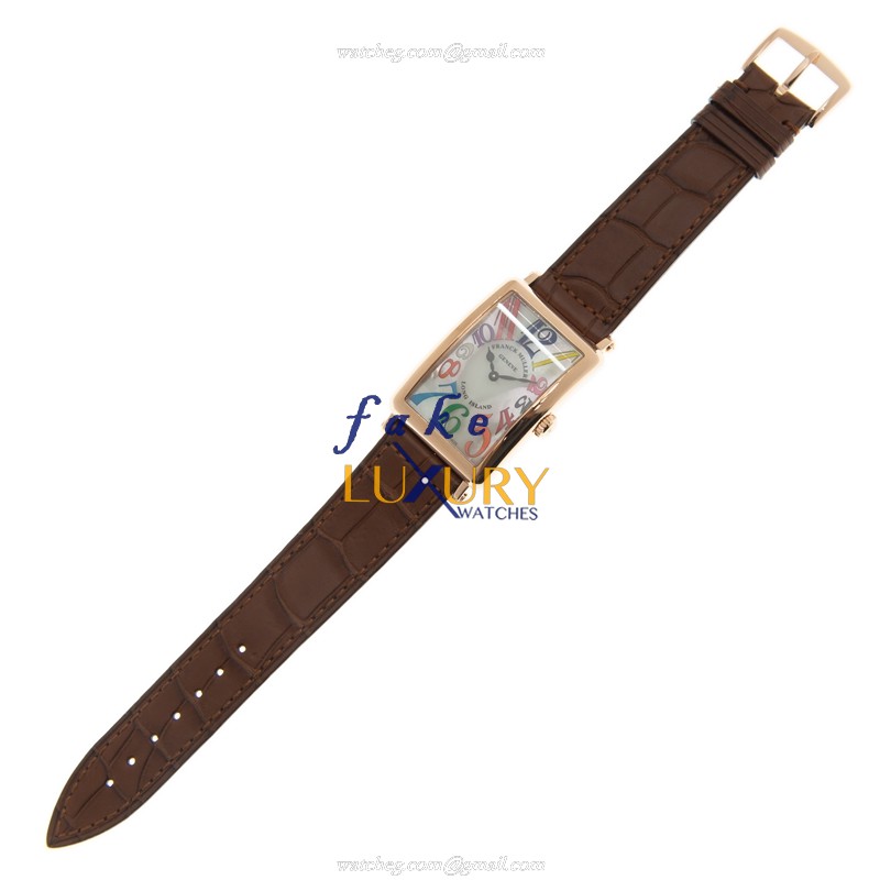 Franck Muller 952 QZ COL DRM MOP 5N LONG ISLAND Quartz 18kt Rose Gold Replica Watch, Swiss - Image 2