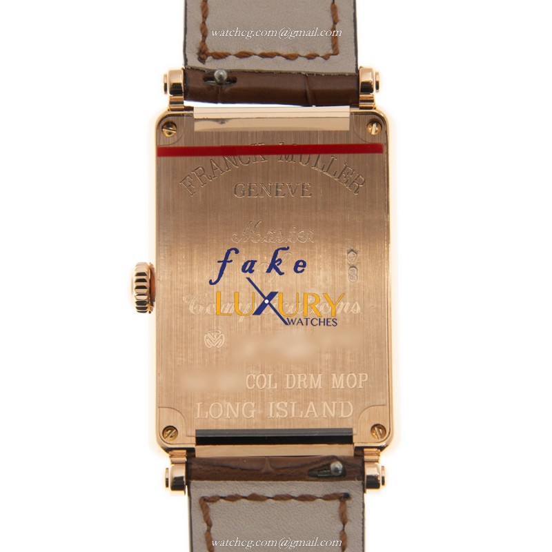 Franck Muller 952 QZ COL DRM MOP 5N LONG ISLAND Quartz 18kt Rose Gold Replica Watch, Swiss - Image 3