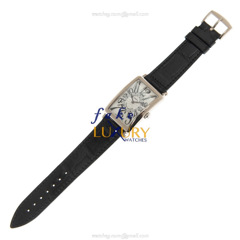 Franck Muller 952QZHO OG LONG ISLAND Quartz 18kt White Gold Replica Watch, Model - Image 2