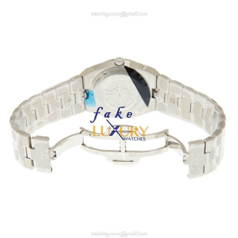 Vacheron Constantin 1205V/100A-B590 Overseas Quartz Blue Dial Stainless Steel Diamonds Replica Watch - Image 5