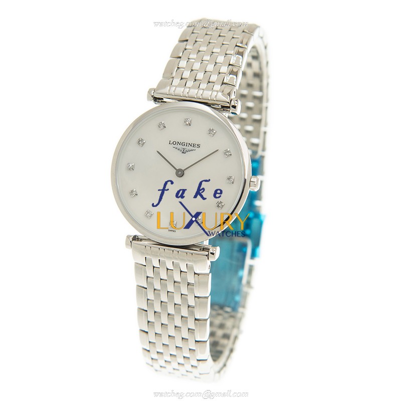 Longines L4.512.4.87.6 La Grande Replica Watch, 29mm Quartz, White Mother of Pearl Dial, Steel - Image 3