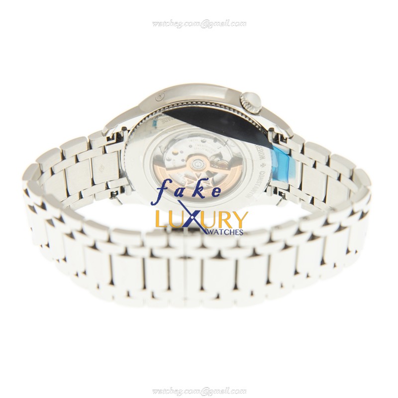 Vacheron Constantin 8005F/120A-B497 Automatic Replica Watch, White Dial, Stainless Steel & Diamonds - Image 4