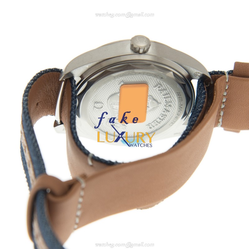 Omega 220.12.40.20.03.001 SEAMASTER Auto Swiss - Stainless - Blue Dial - Jeans Strap Replica Watch - Image 3