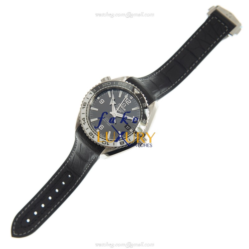Omega Seamaster 215.33.44.22.01.001 Automatic - Black Dial - Leather Strap - Replica Watch - Image 2
