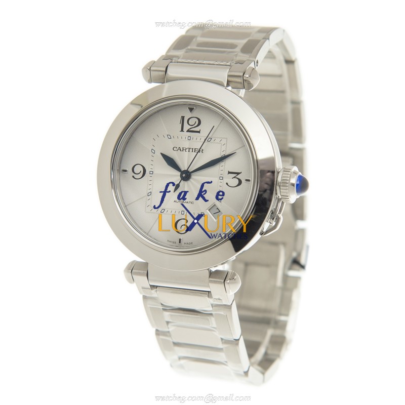 Cartier WSPA0009 Pasha de Cartier - Replica Watch - Automatic - Steel Case - Silver Dial - Image 3