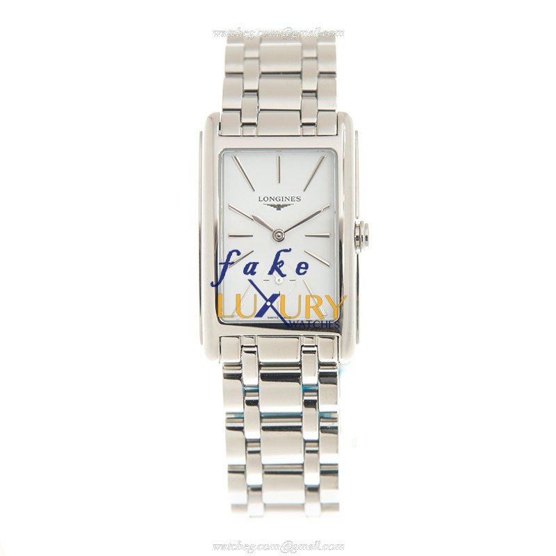 Longines L5.512.4.11.6 Replica Watch, Quartz, White Dial, Steel Case, 23.3mm, Silver Bracelet - Image 2