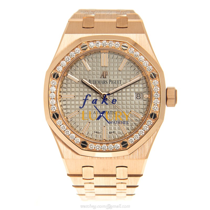 Audemars Piguet 15451OR.ZZ.1256OR.02 - Replica Watch - Gray Dial - Automatic - 18kt Rose Gold & - Image 2