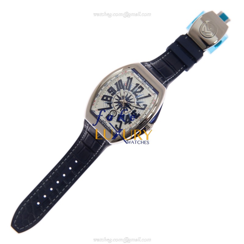 Franck Muller V45SCDTYACHTING AC.BL White Automatic Stainless Steel Replica Watch, Model V 45 SC DT - Image 2