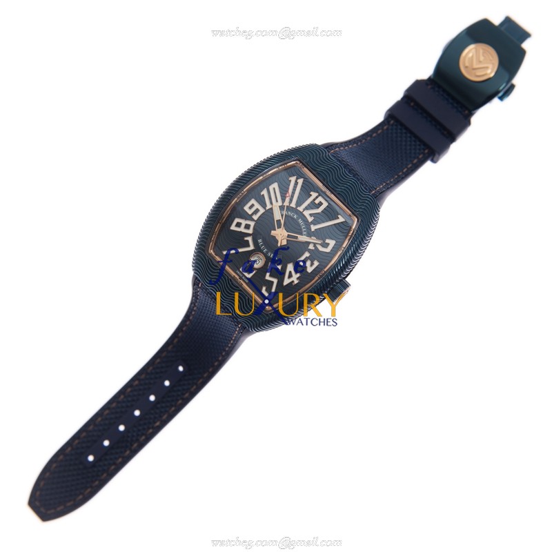 Franck Muller Vanguard V 45 SC DT Blue Sea V 45 SC DT BLUE SEA AC.BL.5N Automatic 18kt Rose Gold - Image 2