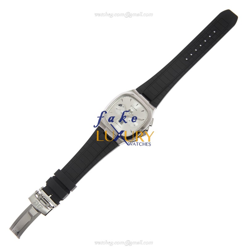 Glashutte 1-37-02-02-02-33 Replica Watch, Automatic, Silver Dial, Steel Case, Rubber Strap - Image 2