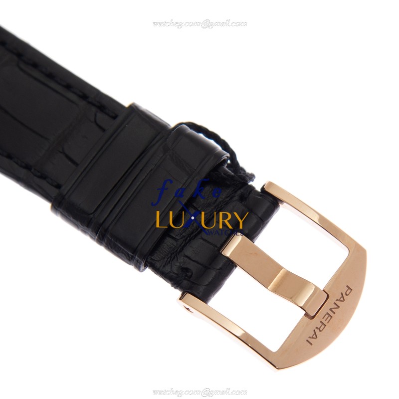 Panerai PAM01041 Luminor Due Replica Watch, Automatic, 18kt Rose Gold Case, Black Dial - Image 4