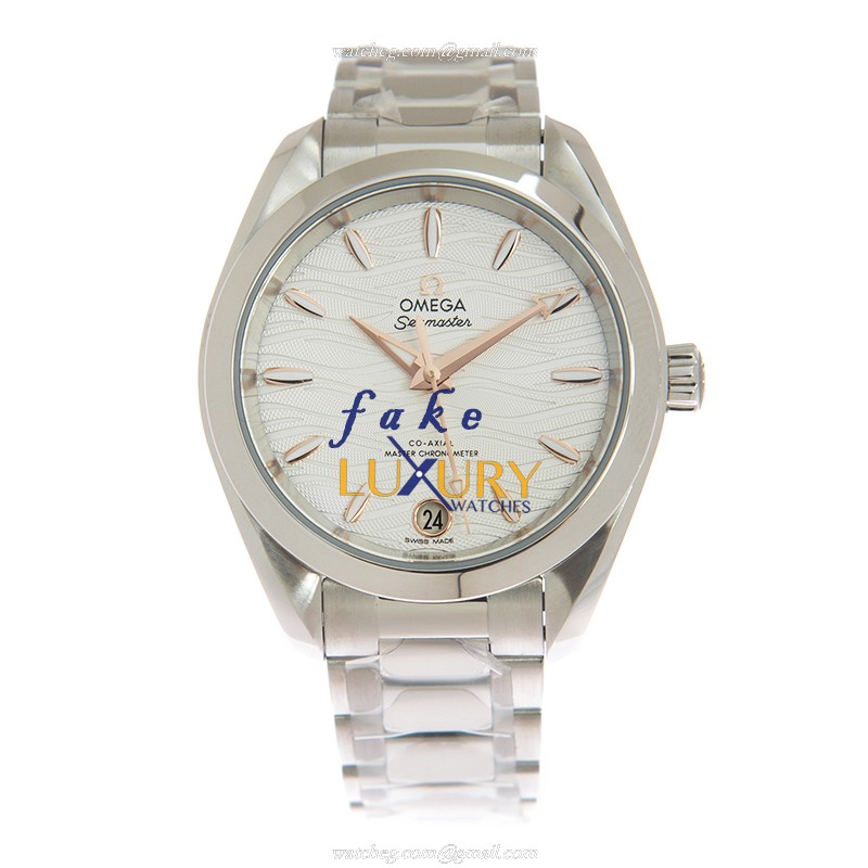 Omega Seamaster 220.10.34.20.02.001 Replica Watch With Automatic Movement, Silver Dial, Steel - Image 2