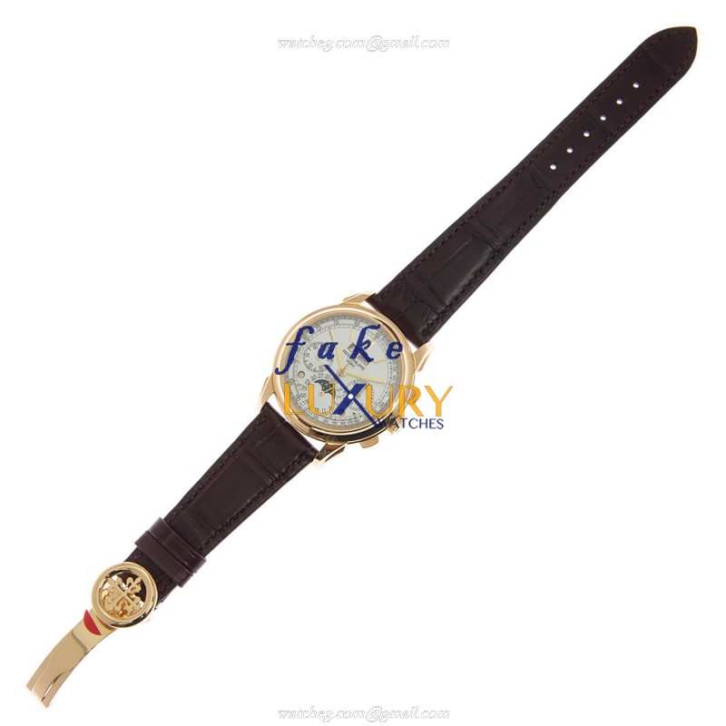 Patek Philippe 5270J-001 Replica Watch, White Dial, 18kt Yellow Gold Case, Manual Wind - Image 2
