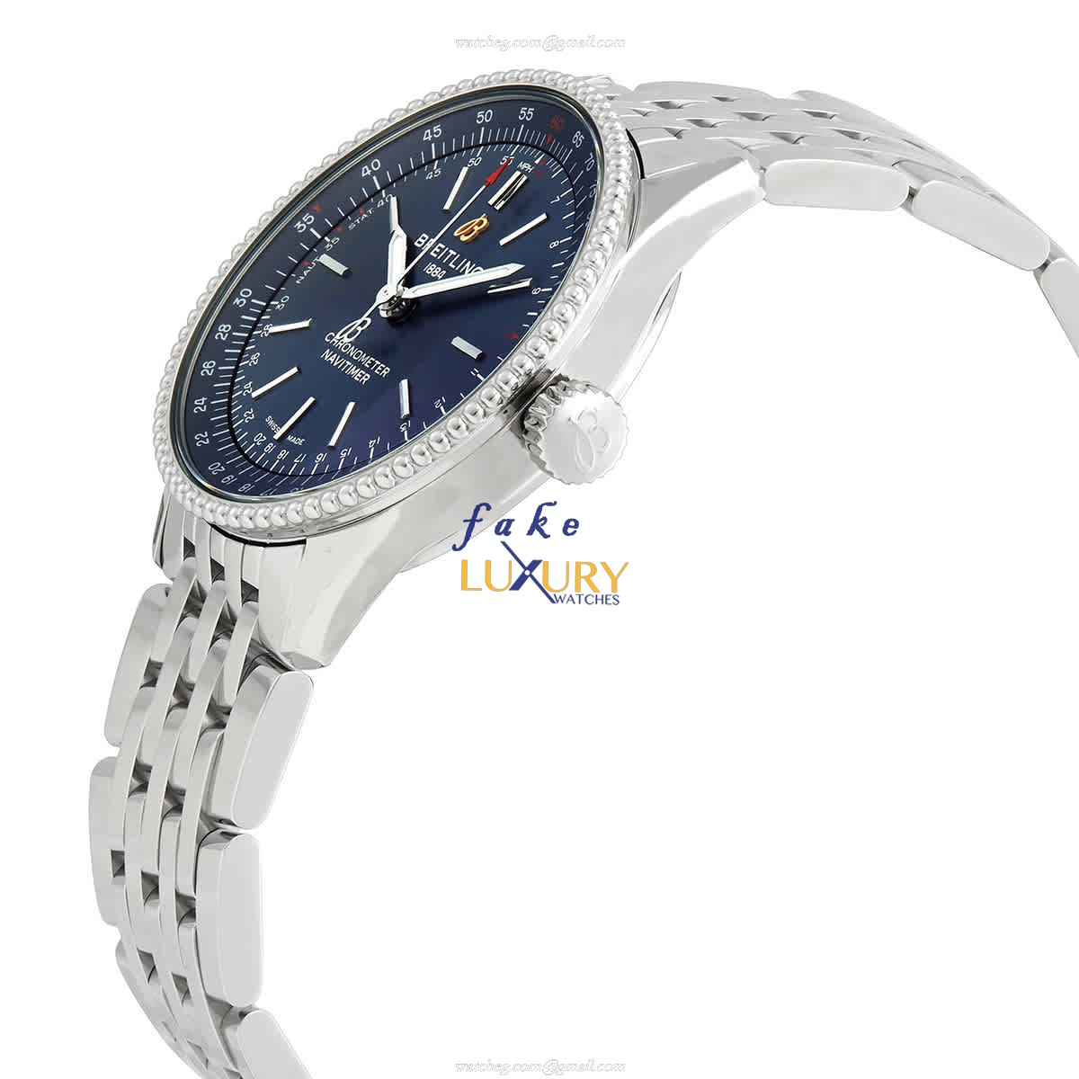Breitling A17395161C1A1 Navitimer Replica Watch With Blue Dial, Steel Case Automatic Movement - Image 2