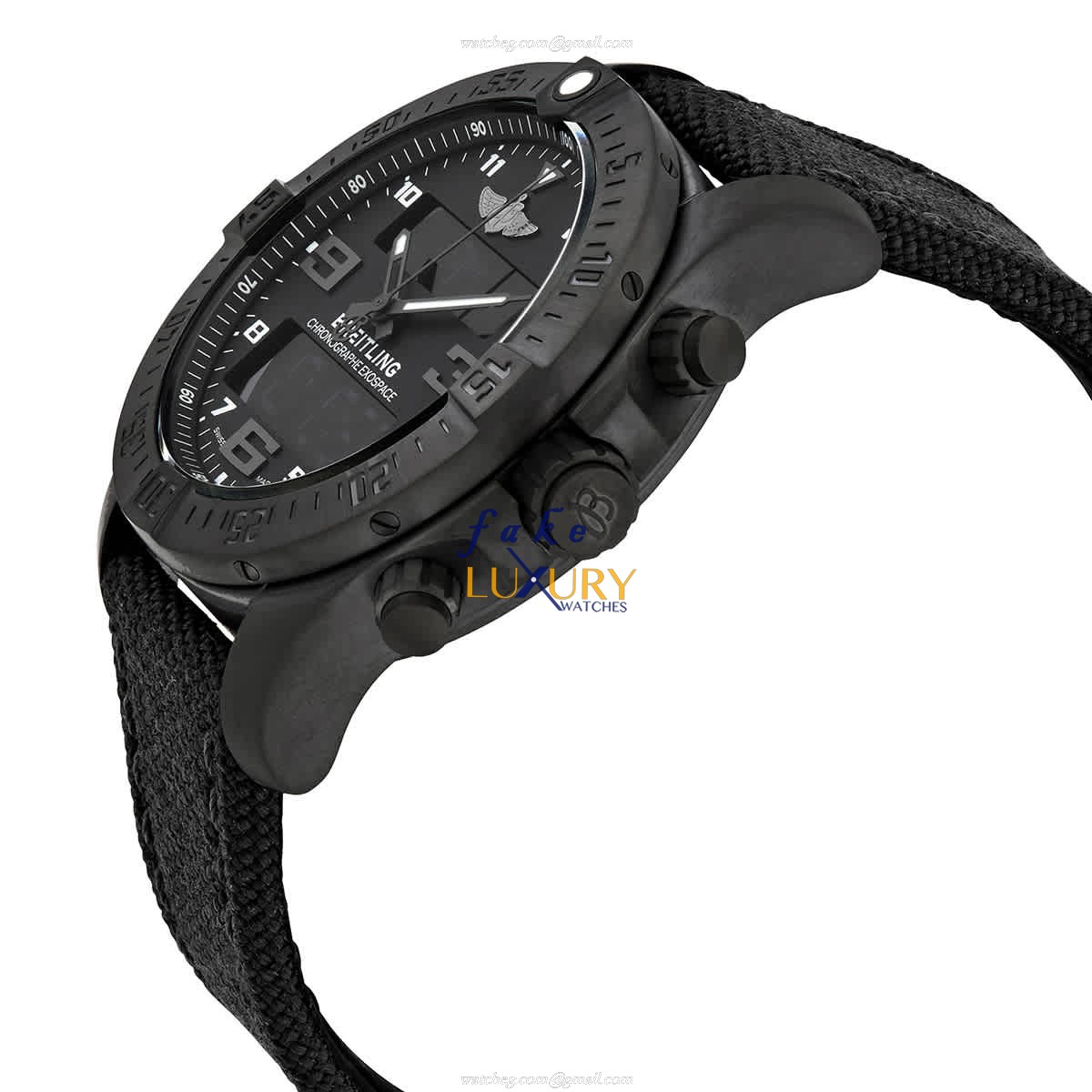 Breitling VB5510H11B1W1 Exospace B55 Replica Watch With Quartz Movement, Black Dial, Titanium Case - Image 2