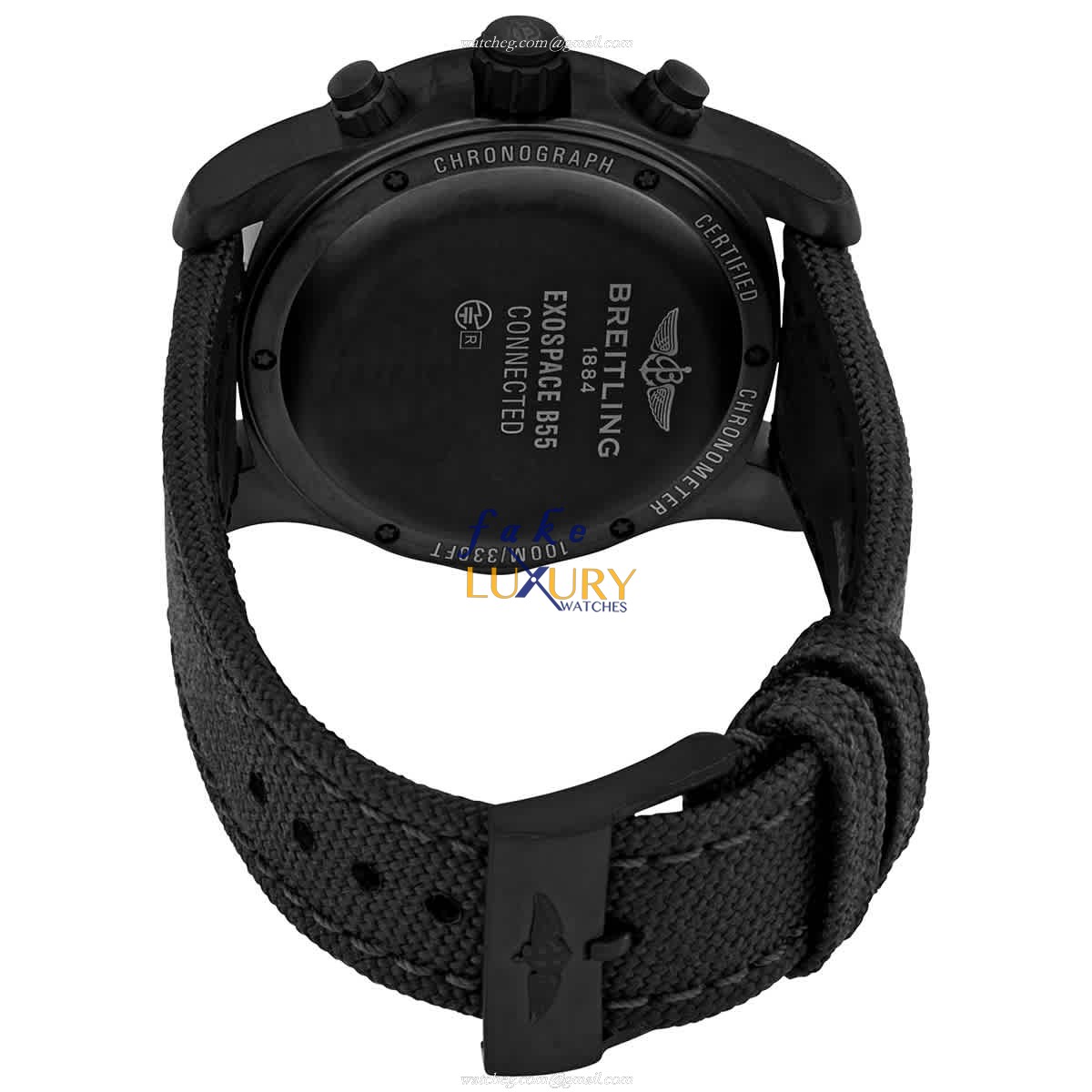 Breitling VB5510H11B1W1 Exospace B55 Replica Watch With Quartz Movement, Black Dial, Titanium Case - Image 3