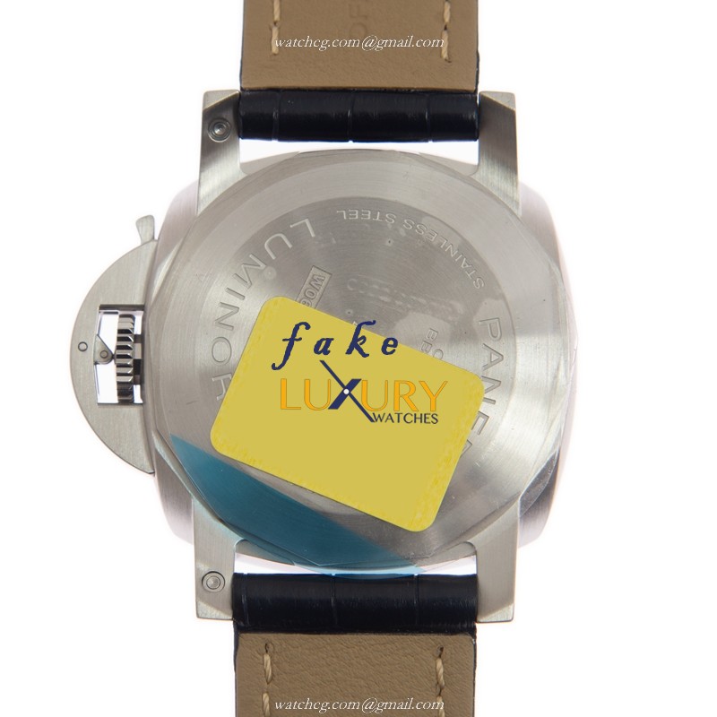 Panerai PAM01313 Luminor Marina Replica Watch, Automatic, Blue Dial, Steel Case - Image 3
