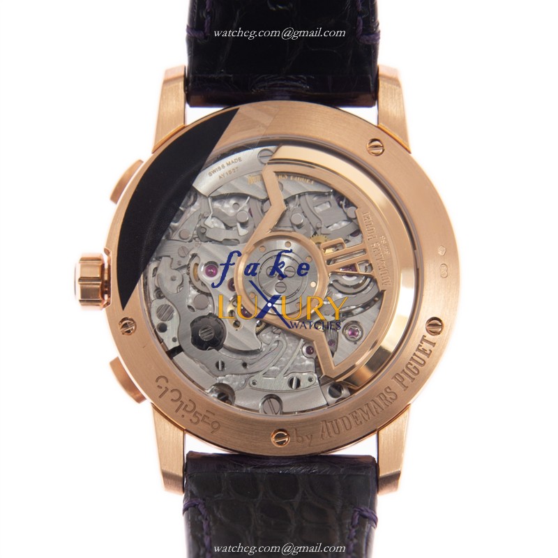 Audemars Piguet CODE 11.59 26393OR.OO.A616CR.01 Automatic 18kt Rose Gold Deep Purple Dial Replica - Image 3