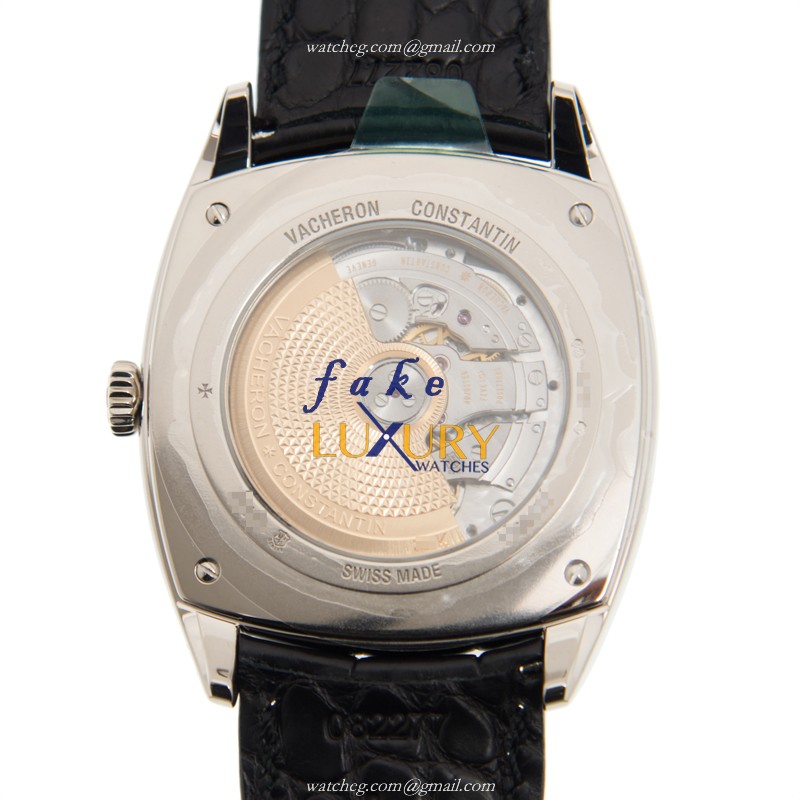 Vacheron Constantin 7810S/000G-B142 Harmony Replica Watch, Automatic, Silver Dial, 18kt White Gold - Image 3