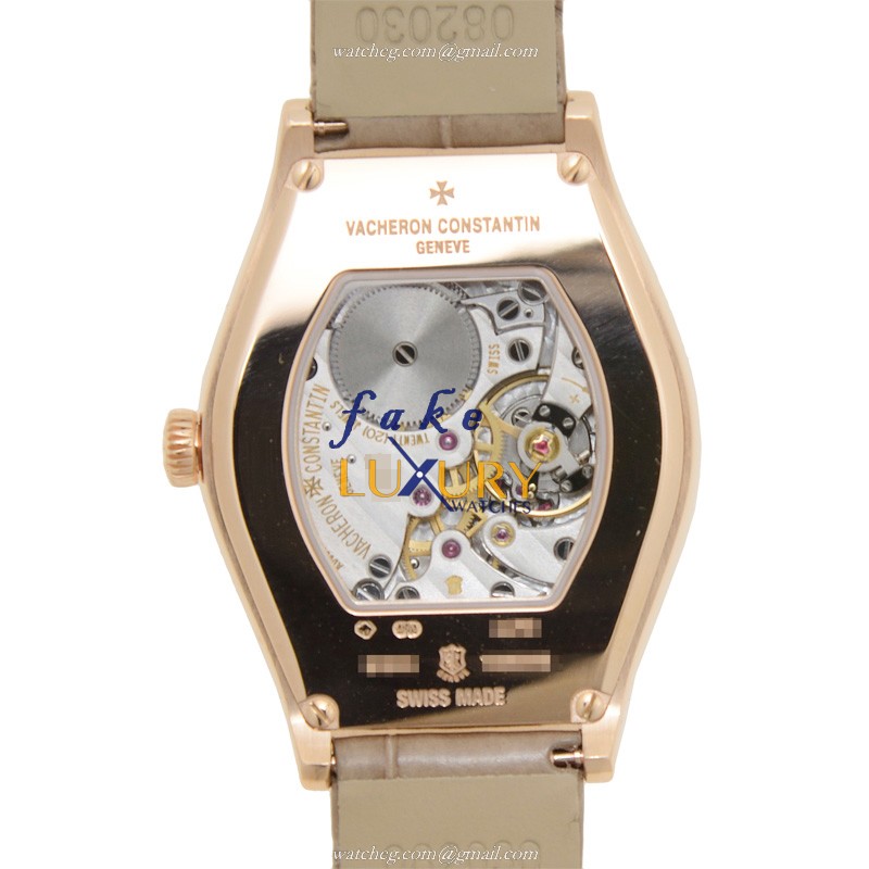 Vacheron Constantin 81515/000R-9892 Malte Manual Wind 18kt Rose Gold Silvery Dial Replica Watch - Image 3