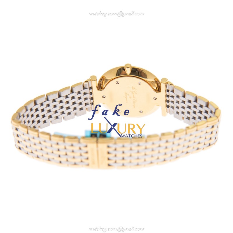 L4.512.2.87.7 - Longines La Grande Replica Watch - Quartz White Mother of Pearl Dial Gold Steel - Image 4