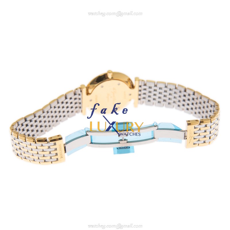 L4.512.2.87.7 - Longines La Grande Replica Watch - Quartz White Mother of Pearl Dial Gold Steel - Image 5