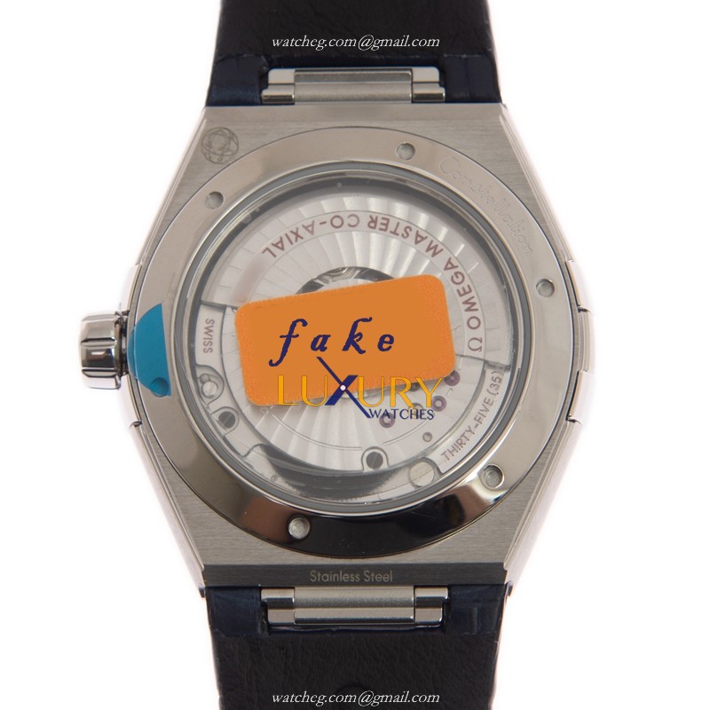 Omega Constellation 131.13.39.20.06.002 Replica Watch, Automatic, Gray Dial, Steel Case, Blue - Image 3