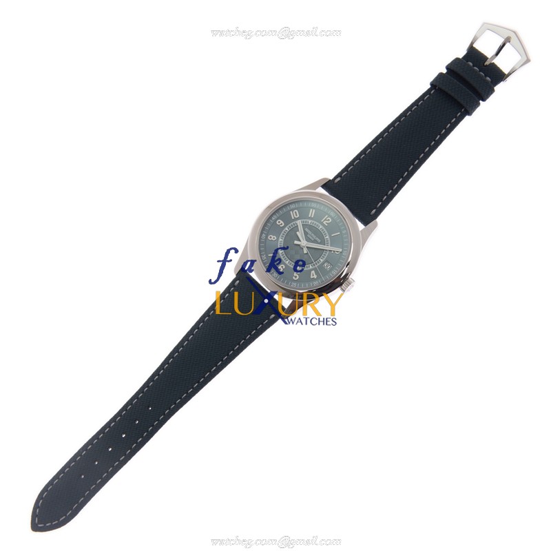 Patek Philippe 6007A-001 Calatrava Replica Watch, Automatic Movement, Blue Dial, Steel Case - Image 2
