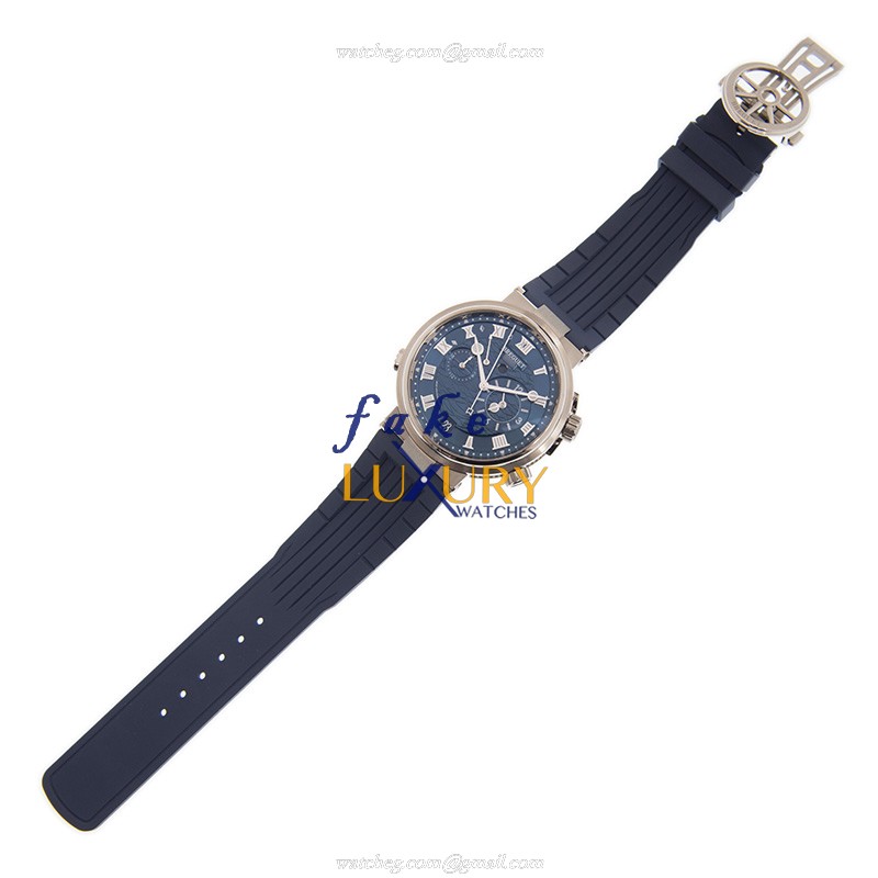 Breguet 5547BB/Y2/5ZU MARINE Automatic Blue Dial Replica Watch with Rubber Strap - Image 2