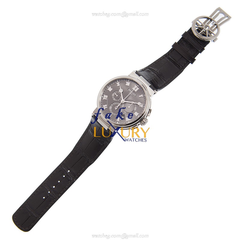 Breguet 5527TI/G2/9WV MARINE Replica Watch, Automatic Movement, Gray Dial, Steel Case - Image 2