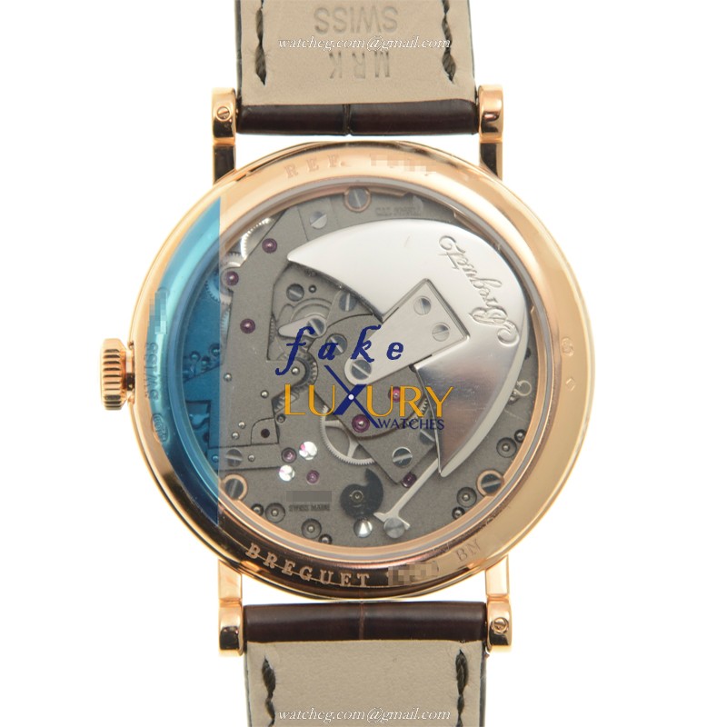 Breguet 7097BR/G1/9WU Tradition Automatic Replica Watch with Silver Dial Rose Gold Case - Image 3