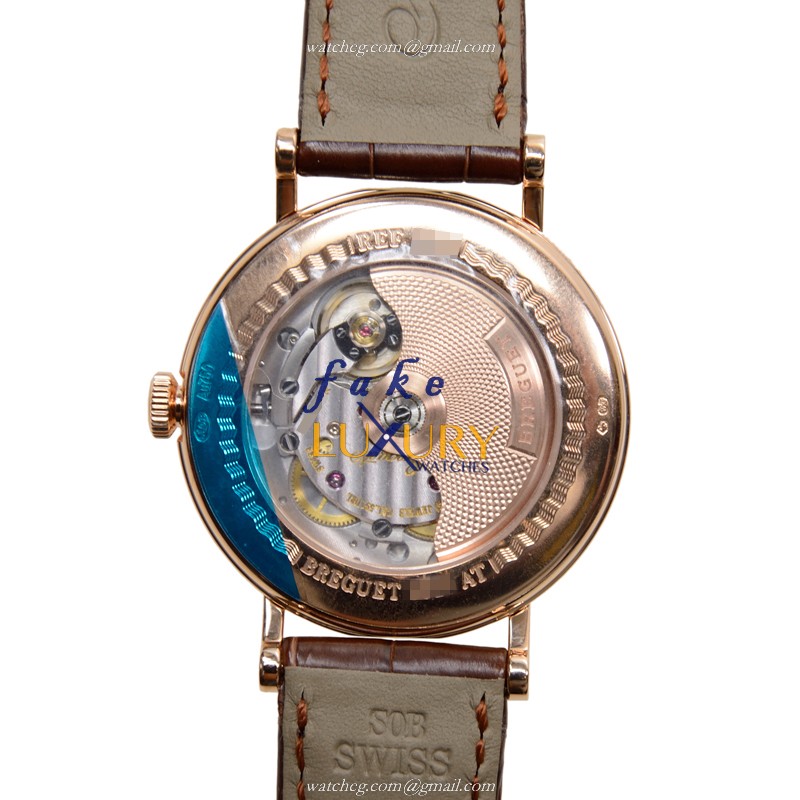 Breguet 8788BR/29/986/DD00 Classic Automatic 18kt Rose Gold Diamonds Silver Dial Replica Watch - Image 4