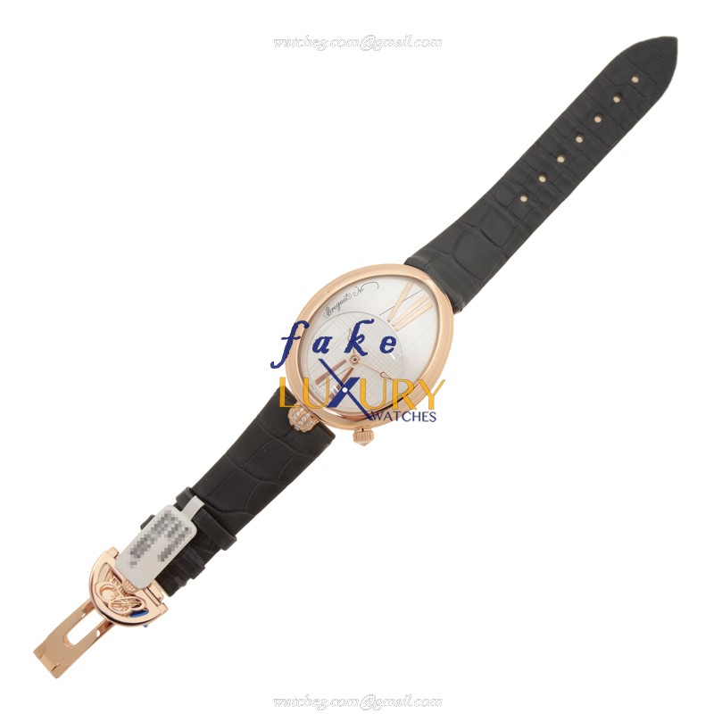 Breguet 8968BR/11/986/0D00 Replica Watch - Automatic - 18kt Rose Gold - Silver Dial - Black - Image 2