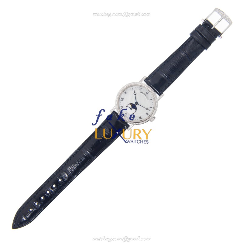 Breguet 9088BB/52/964/DD0D Classic Replica Watch, Automatic Movement, Silver Dial, 18kt White Gold - Image 2