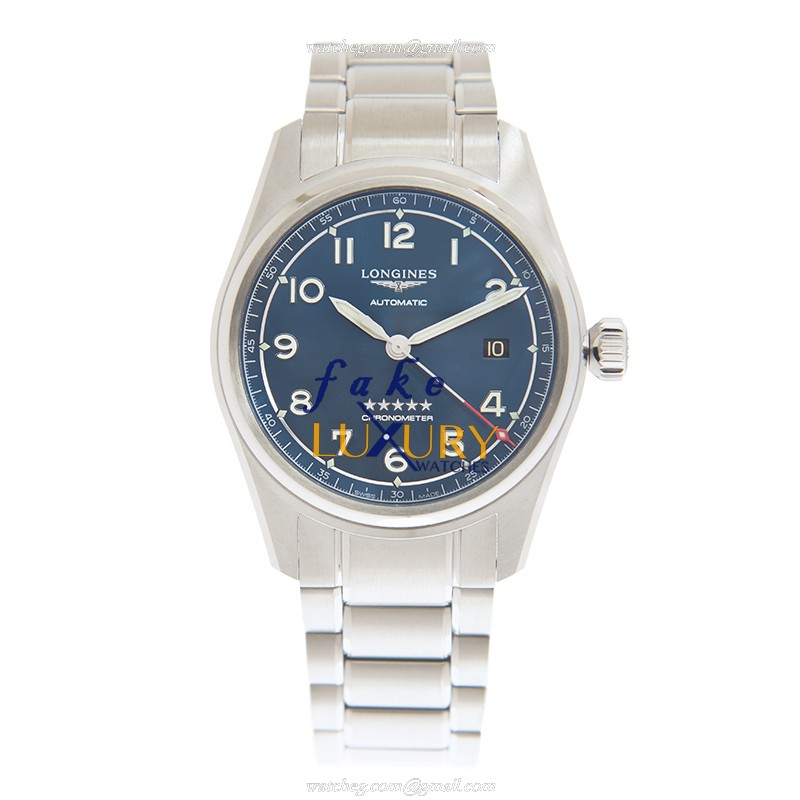 Longines L3.810.4.93.9 Spirit Automatic Stainless Steel Dark Blue Dial Replica Watch - Image 2