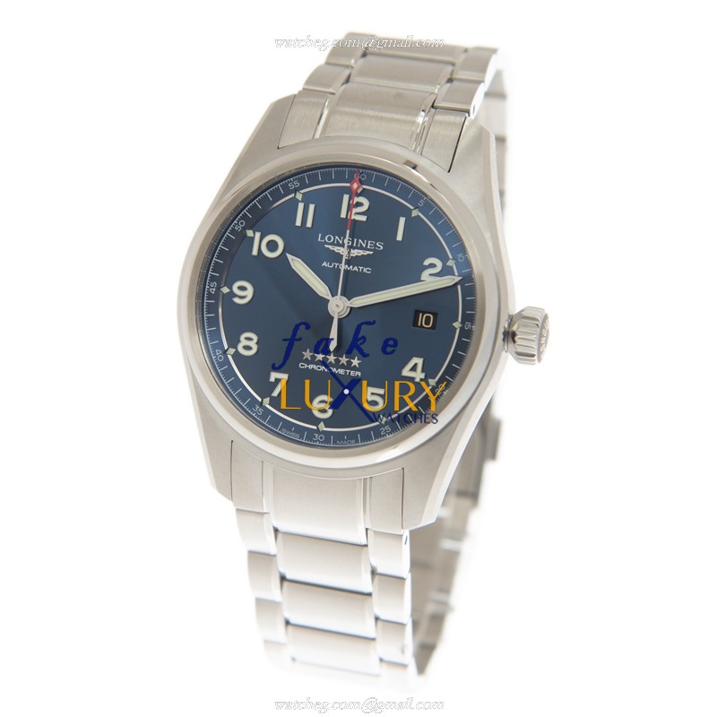 Longines L3.810.4.93.9 Spirit Automatic Stainless Steel Dark Blue Dial Replica Watch - Image 3