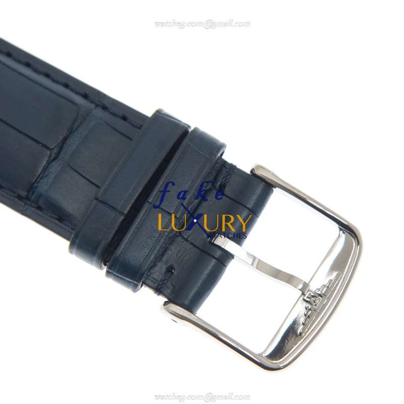 Longines L5.767.4.71.9 Replica Watch, Automatic Movement, Silver Dial, Blue Alligator Strap - Image 4