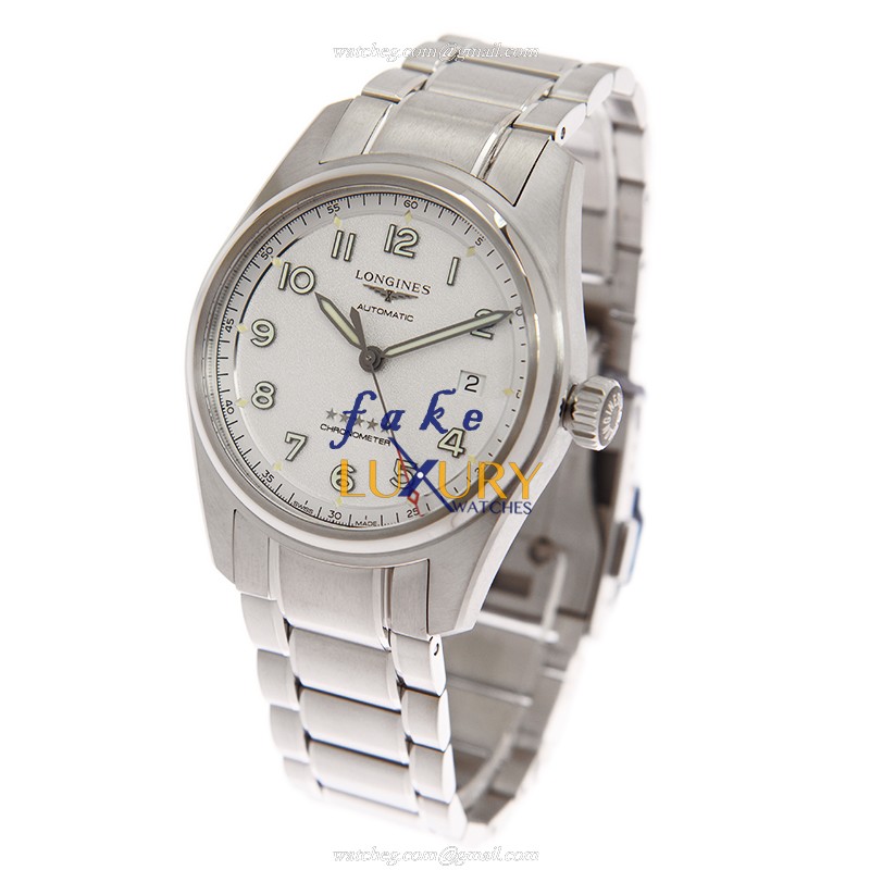 Longines L3.810.4.73.9 Spirit Replica Watch, Automatic Movement, White Dial, Steel Bracelet - Image 3