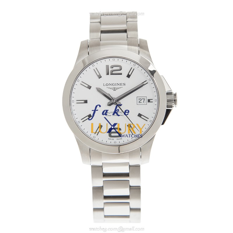 Longines Conquest L3.676.4.16.6 - Replica Watch - Automatic - White Dial - Steel Bracelet - Image 2