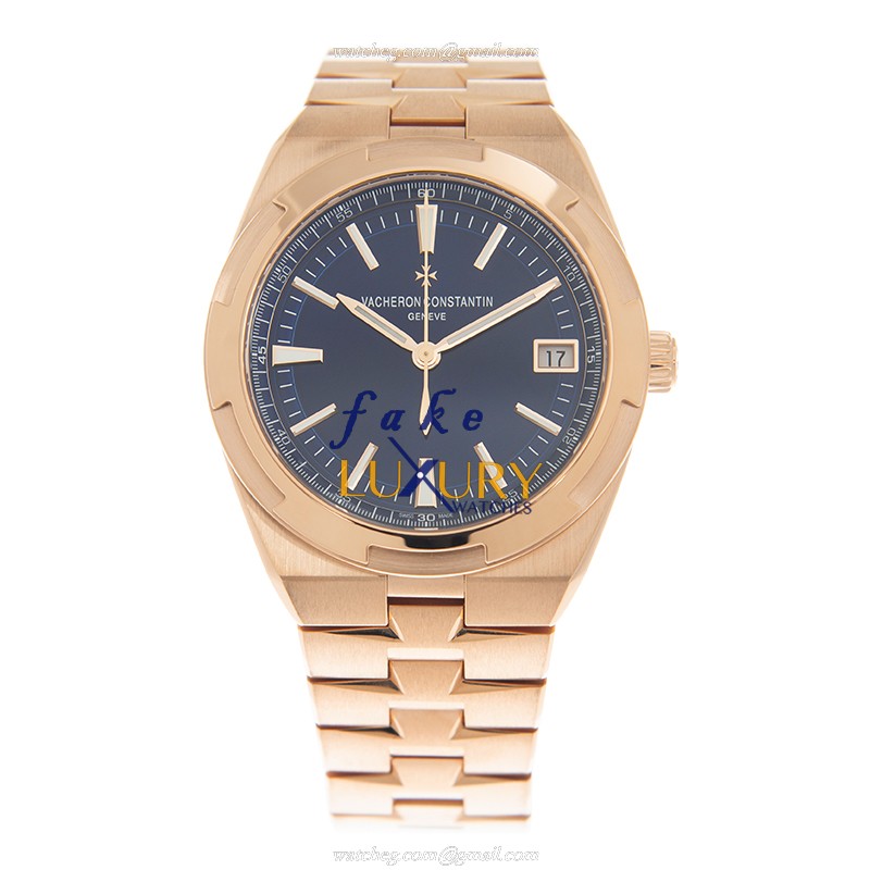 Vacheron Constantin 4500V/110R-B705 Replica Watch, Automatic Movement, Blue Dial, 18kt Rose Gold - Image 2