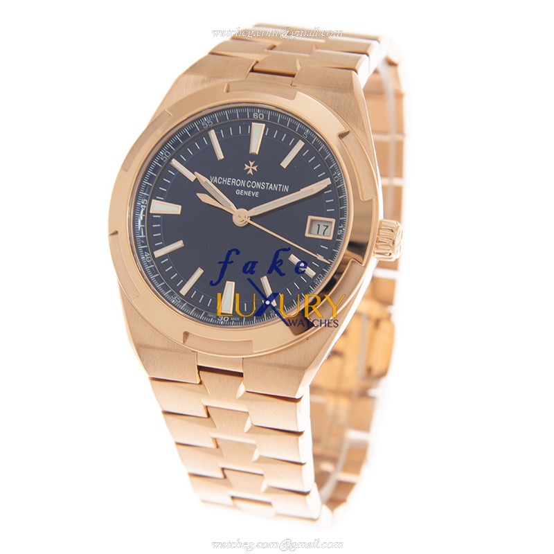 Vacheron Constantin 4500V/110R-B705 Replica Watch, Automatic Movement, Blue Dial, 18kt Rose Gold - Image 3