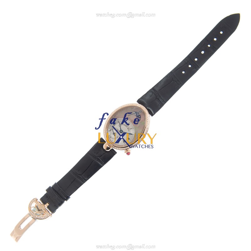 Breguet Reine De Naples 8908BR/5T/964/D00D Replica Watch - Automatic - Rose Gold Diamonds - Black - Image 2